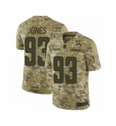 Youth Los Angeles Chargers #93 Justin Jones Limited Camo 2018 Salute to Service Football Jersey
