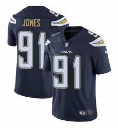 Youth Nike Los Angeles Chargers #91 Justin Jones Navy Blue Team Color Vapor Untouchable Limited Player NFL Jersey