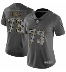 Women's Nike Los Angeles Rams #73 Cornelius Lucas Gray Static Vapor Untouchable Limited NFL Jersey