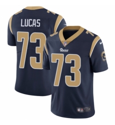 Youth Nike Los Angeles Rams #73 Cornelius Lucas Navy Blue Team Color Vapor Untouchable Limited Player NFL Jersey