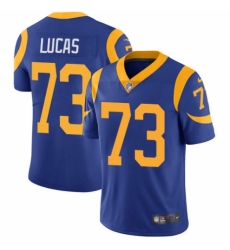 Youth Nike Los Angeles Rams #73 Cornelius Lucas Royal Blue Alternate Vapor Untouchable Limited Player NFL Jersey
