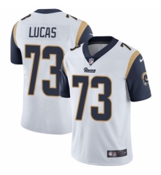 Youth Nike Los Angeles Rams #73 Cornelius Lucas White Vapor Untouchable Limited Player NFL Jersey