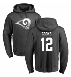 NFL Nike Los Angeles Rams #12 Brandin Cooks Ash One Color Pullover Hoodie
