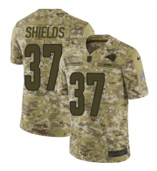 Men's Nike Los Angeles Rams #37 Sam Shields Limited Camo 2018 Salute to Service NFL Jersey