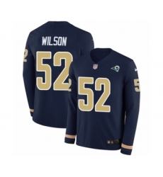 Men's Nike Los Angeles Rams #52 Ramik Wilson Limited Navy Blue Therma Long Sleeve NFL Jersey