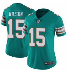 Women's Nike Miami Dolphins #15 Albert Wilson Aqua Green Alternate Vapor Untouchable Limited Player NFL Jersey