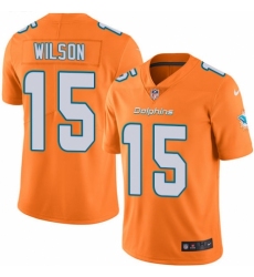 Youth Nike Miami Dolphins #15 Albert Wilson Limited Orange Rush Vapor Untouchable NFL Jersey