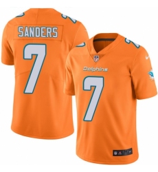 Men's Nike Miami Dolphins #7 Jason Sanders Limited Orange Rush Vapor Untouchable NFL Jersey