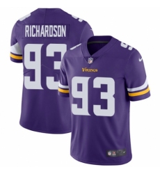 Men's Nike Minnesota Vikings #93 Sheldon Richardson Purple Team Color Vapor Untouchable Limited Player NFL Jersey