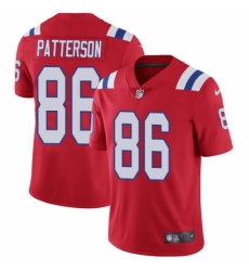 Men's Nike New England Patriots #86 Cordarrelle Patterson Red Alternate Vapor Untouchable Limited Player NFL Jersey