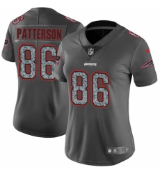 Women's Nike New England Patriots #86 Cordarrelle Patterson Gray Static Vapor Untouchable Limited NFL Jersey