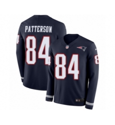 Youth Nike New England Patriots #84 Cordarrelle Patterson Limited Navy Blue Therma Long Sleeve NFL Jersey