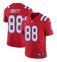 Youth Nike New England Patriots #88 Kenny Britt Red Alternate Vapor Untouchable Limited Player NFL Jersey