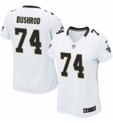 Women's Nike New Orleans Saints #74 Jermon Bushrod Game White NFL Jersey