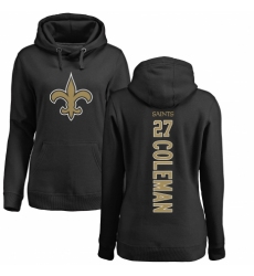 NFL Women's Nike New Orleans Saints #27 Kurt Coleman Black Backer Pullover Hoodie