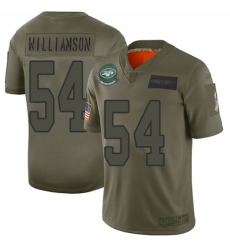 Youth New York Jets #54 Avery Williamson Limited Camo 2019 Salute to Service Football Jersey