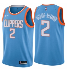 Women's Nike Los Angeles Clippers #2 Shai Gilgeous-Alexander Swingman Blue NBA Jersey - City Edition