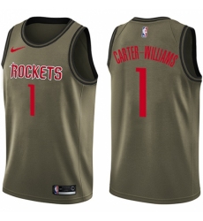 Youth Nike Houston Rockets #1 Michael Carter-Williams Swingman Green Salute to Service NBA Jersey