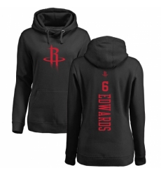 NBA Women's Nike Houston Rockets #6 Vincent Edwards Black One Color Backer Pullover Hoodie