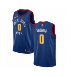 Women's Nike Denver Nuggets #0 Isaiah Thomas Swingman Blue NBA Jersey Statement Edition