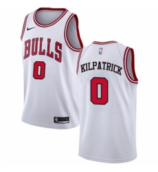 Women's Nike Chicago Bulls #0 Sean Kilpatrick Swingman White NBA Jersey - Association Edition