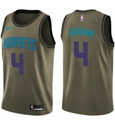 Youth Nike Charlotte Hornets #4 Devonte Graham Swingman Green Salute to Service NBA Jersey