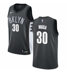 Youth Nike Brooklyn Nets #30 Dzanan Musa Swingman Gray NBA Jersey Statement Edition