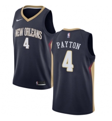 Men's Nike New Orleans Pelicans #4 Elfrid Payton Swingman Navy Blue NBA Jersey - Icon Edition