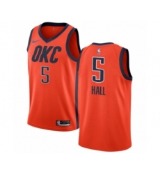 Youth Nike Oklahoma City Thunder #5 Devon Hall Orange Swingman Jersey - Earned Edition