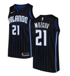 Men's Nike Orlando Magic #21 Timofey Mozgov Authentic Black NBA Jersey Statement Edition