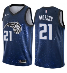 Women's Nike Orlando Magic #21 Timofey Mozgov Swingman Blue NBA Jersey - City Edition