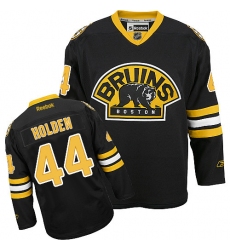 Men's Reebok Boston Bruins #44 Nick Holden Authentic Black Third NHL Jersey