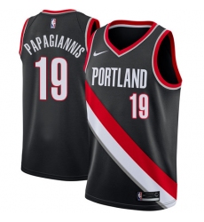 Youth Nike Portland Trail Blazers #19 Georgios Papagiannis Swingman Black NBA Jersey - Icon Edition