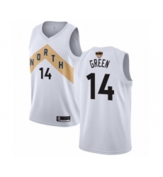 Youth Toronto Raptors #14 Danny Green Swingman White 2019 Basketball Finals Bound Jersey - City Edition