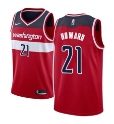 Men's Nike Washington Wizards #21 Dwight Howard Swingman Red NBA Jersey - Icon Edition