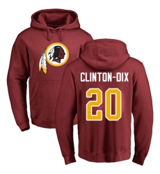 NFL Nike Washington Redskins #20 Ha Clinton-Dix Maroon Name & Number Logo Pullover Hoodie