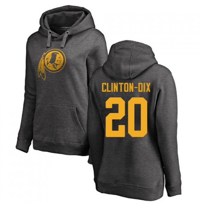 NFL Women's Nike Washington Redskins #20 Ha Clinton-Dix Ash One Color Pullover Hoodie