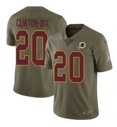 Youth Nike Washington Redskins #20 Ha Clinton-Dix Limited Olive 2017 Salute to Service NFL Jersey