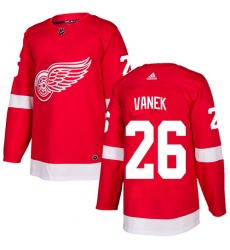 Men's Adidas Detroit Red Wings #26 Thomas Vanek Authentic Red Home NHL Jersey