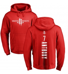 NBA Nike Houston Rockets #7 Carmelo Anthony Red Backer Pullover Hoodie