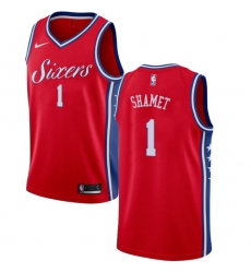 Youth Nike Philadelphia 76ers #1 Landry Shamet Swingman Red NBA Jersey Statement Edition
