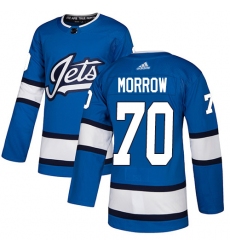 Youth Adidas Winnipeg Jets #70 Joe Morrow Authentic Blue Alternate NHL Jersey