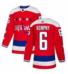 Youth Adidas Washington Capitals #6 Michal Kempny Authentic Red Alternate NHL Jersey