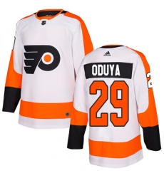 Women's Adidas Philadelphia Flyers #29 Johnny Oduya Authentic White Away NHL Jersey