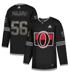Men's Adidas Ottawa Senators #56 Magnus Paajarvi Black_1 Authentic Classic Stitched NHL Jersey