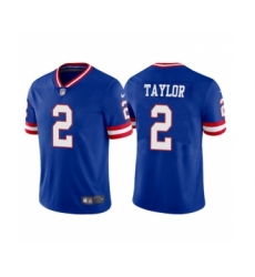 Men's New York Giants #2 Tyrod Taylor Royal Vapor Untouchable Classic Retired Player Stitched Game Jersey