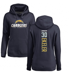 NFL Women's Nike Los Angeles Chargers #30 Austin Ekeler Navy Blue Backer Pullover Hoodie NFL Women's Nike Los Angeles Chargers #30 Austin Ekeler Navy Blue Backer Pullover Hoodie