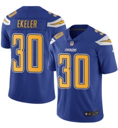 Youth Nike Los Angeles Chargers #30 Austin Ekeler Limited Electric Blue Rush Vapor Untouchable NFL Jersey Youth Nike Los Angeles Chargers #30 Austin Ekeler Limited Electric Blue Rush Vapor Untouchable NFL Jersey