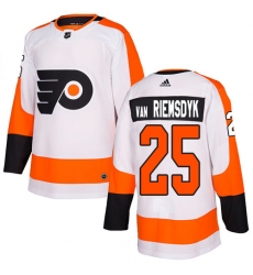 Youth Adidas Philadelphia Flyers #25 James Van Riemsdyk Authentic White Away NHL Jersey