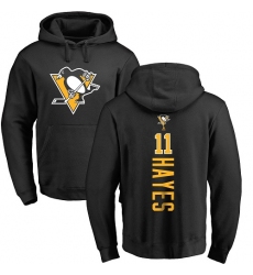 NHL Adidas Pittsburgh Penguins #11 Jimmy Hayes Black Backer Pullover Hoodie